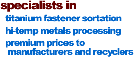 Specialists in Titanium Fastener Sortation